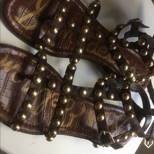 Sam Edelman Gold Studded Gladiator Sandals